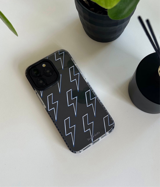 The Blue & White Lightning Case