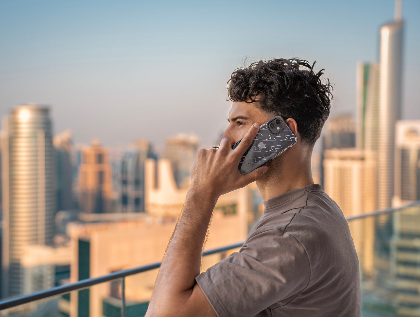 The Blue & White Lightning Case