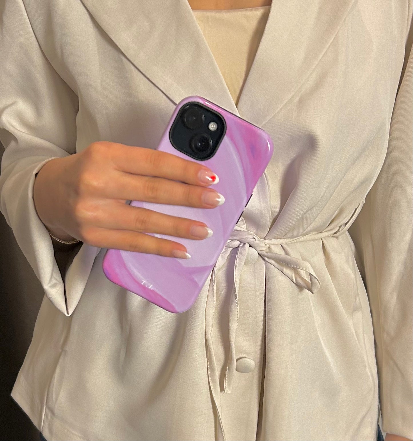 The Soft Pink Wave Case