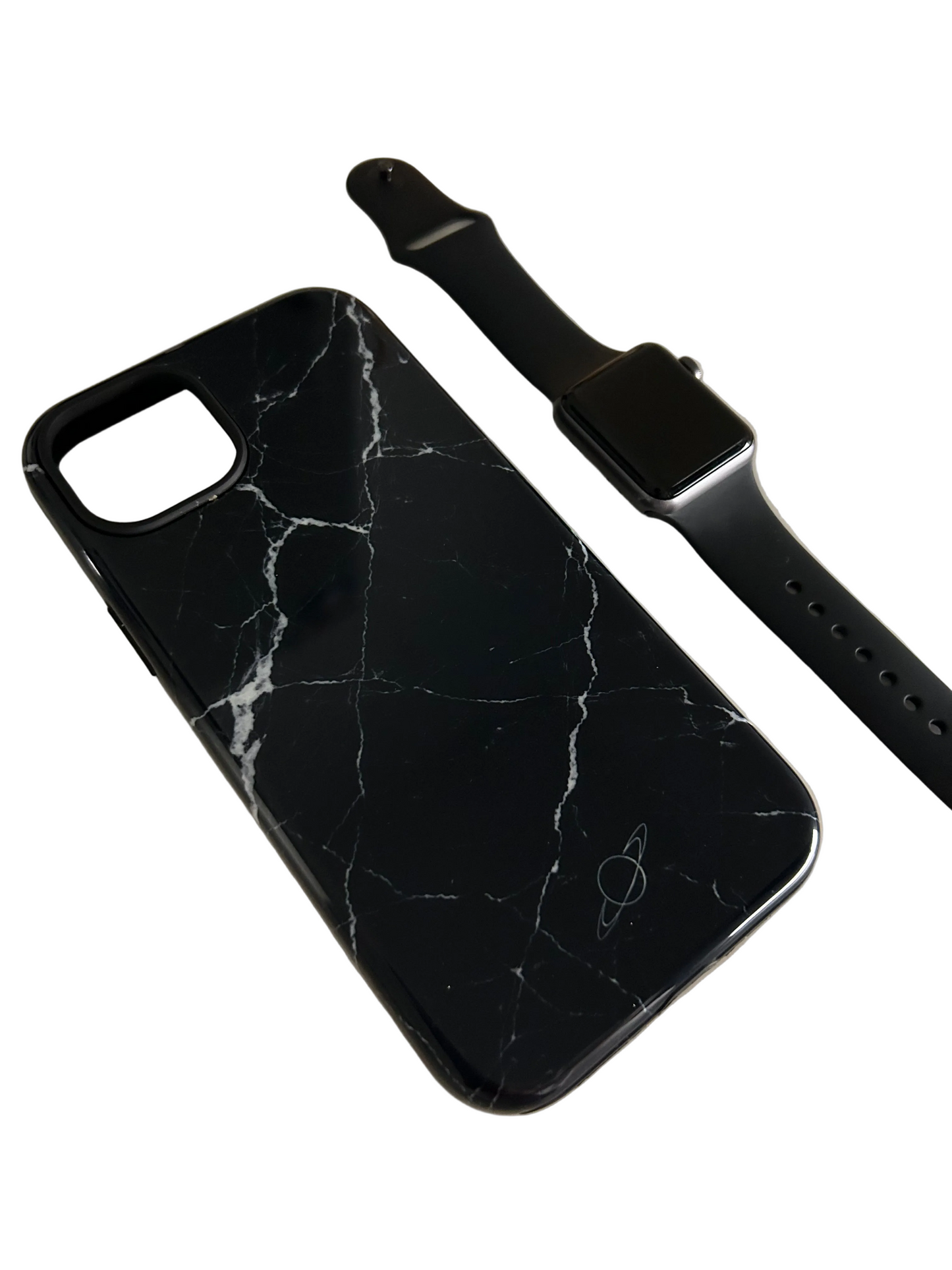 The Black & White Marble iPhone Case