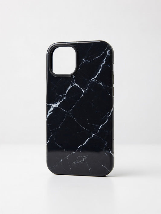 The Black & White Marble iPhone Case